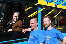 Konrad Auwärter (li.), Franz (Mitte) und Ralf Andrich