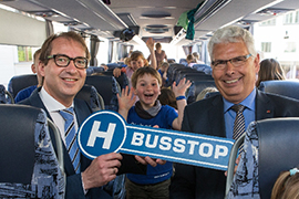 Busstop sicher zur Schule