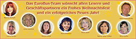 Das EuroBus-Team wünscht allen Lesern und Geschäftspartnern ein Frohes Weihnachtsfest und ein erfolgreiches Neues Jahr! Das EuroBus-Team wünscht allen Lesern und Geschäftspartnern ein Frohes Weihnachtsfest und ein erfolgreiches Neues Jahr!