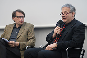 WBO-Geschäftsführer Dr. Witgar Weber (l.) mit Erhard Kiesel (Schlienz-Tours).