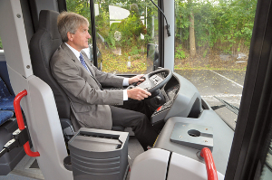 Citywide-Cockpit: Viel Platz, gute Bedienung und Sicht.