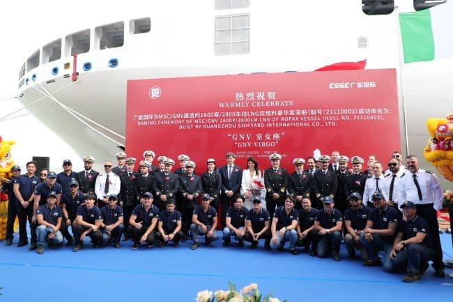 „GNV VIRGO“ in China übergeben: GNV übernimmt erstes LNG-betriebenes Schiff