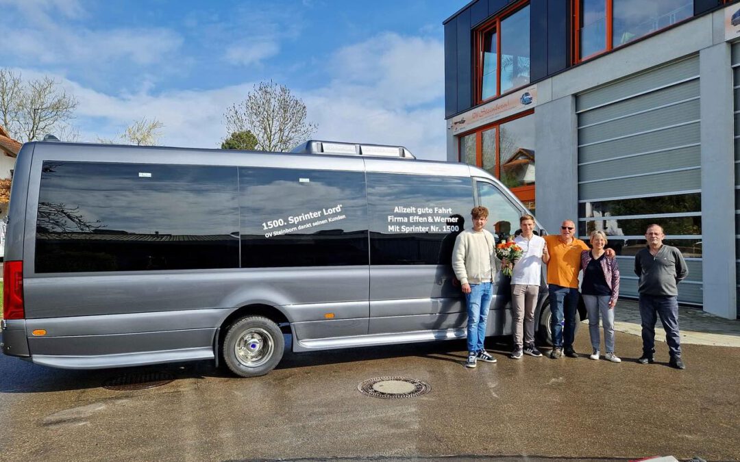 Jubiläumsbus: 1500. Neufahrzeug der OV Steinborn übergeben