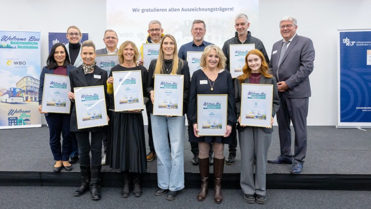 Welcome-Bus-Auszeichnung: WBO und GBK prämieren busfreundliche Reiseziele
