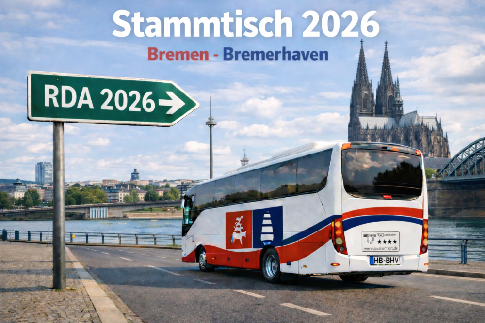 BREMEN & BREMERHAVEN: Einladung zum traditionellen Stammtisch auf der RDA-Expo